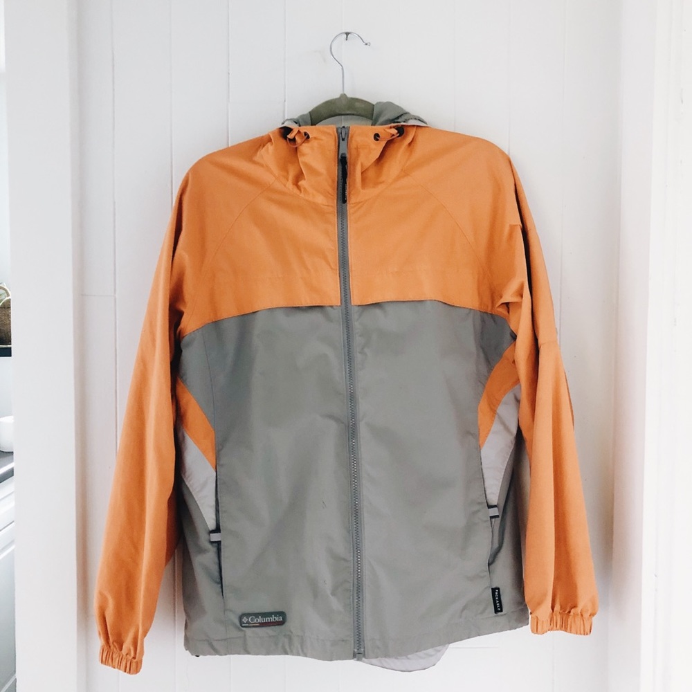 Orange Columbia Raincoat